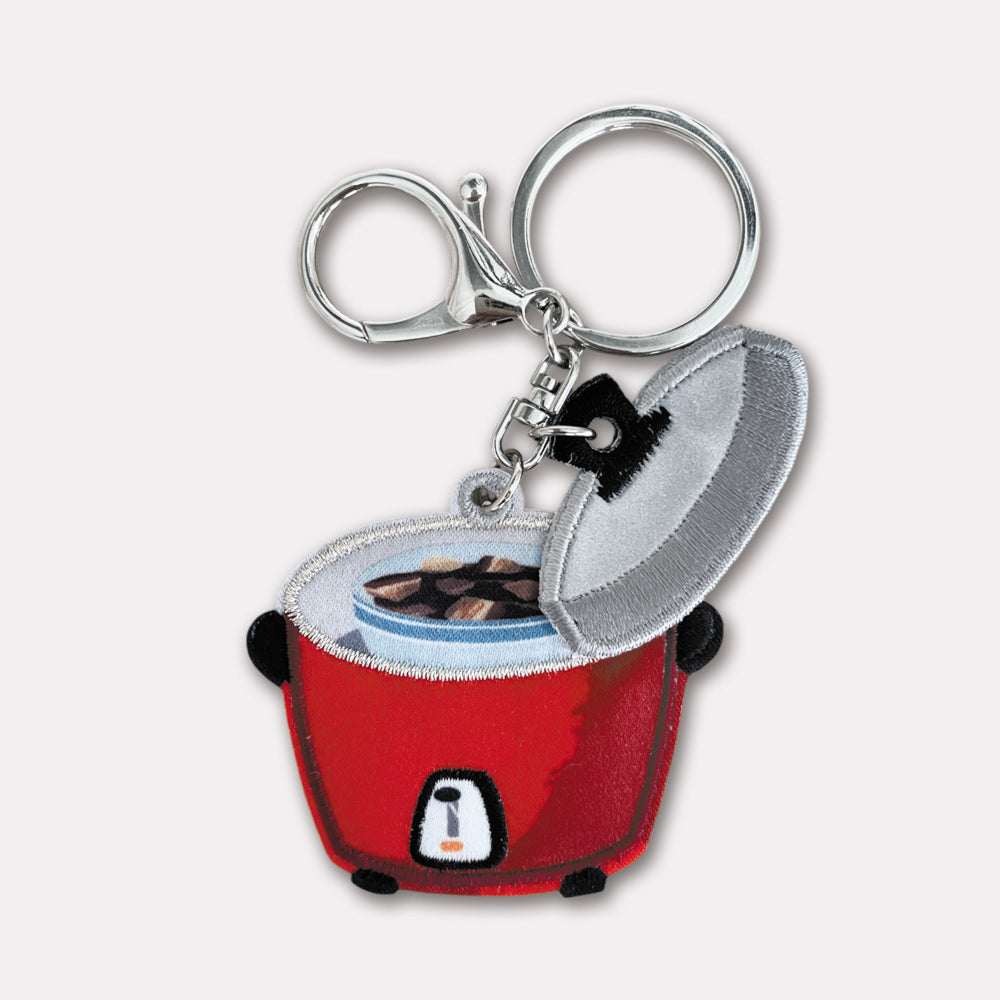 Red Electric Pot (Kang Meat)-Embroidered Keychain