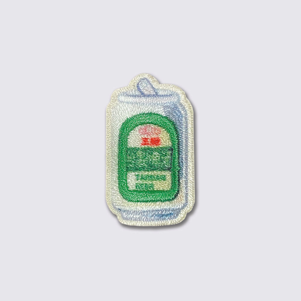 Blue and white Taiwan beer embroidery patch