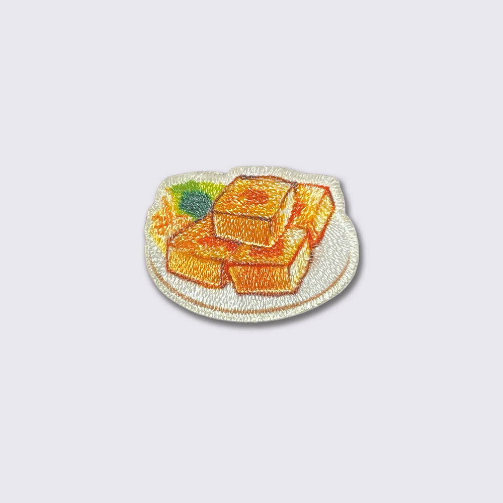 Chicken fillet and stinky tofu double-use embroidery patch
