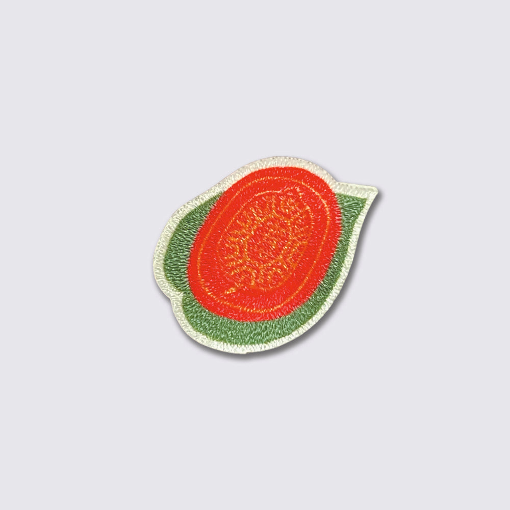 Red Tortoise Cake and Longevity Peach Embroidery Patch