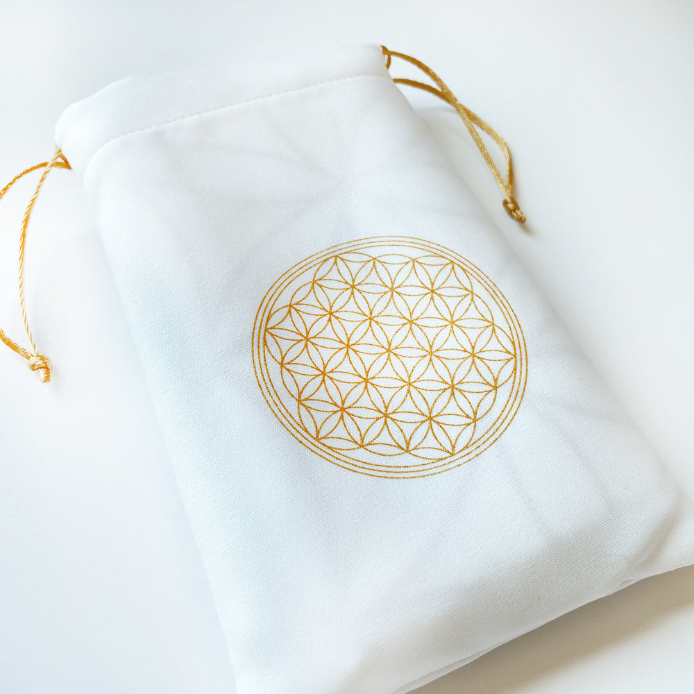 Flower of Life Crystal Array Tablecloth/Tarot Tablecloth/Ceremony Tablecloth/Altar Cloth