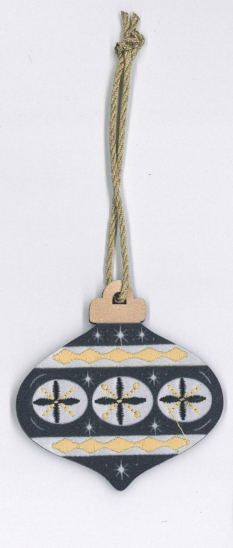 Black & Gold Christmas Ornament