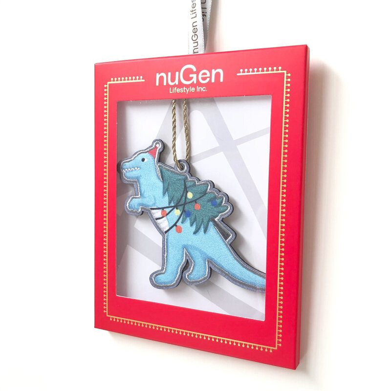 Christmas Tree Dinosaur Christmas Ornament