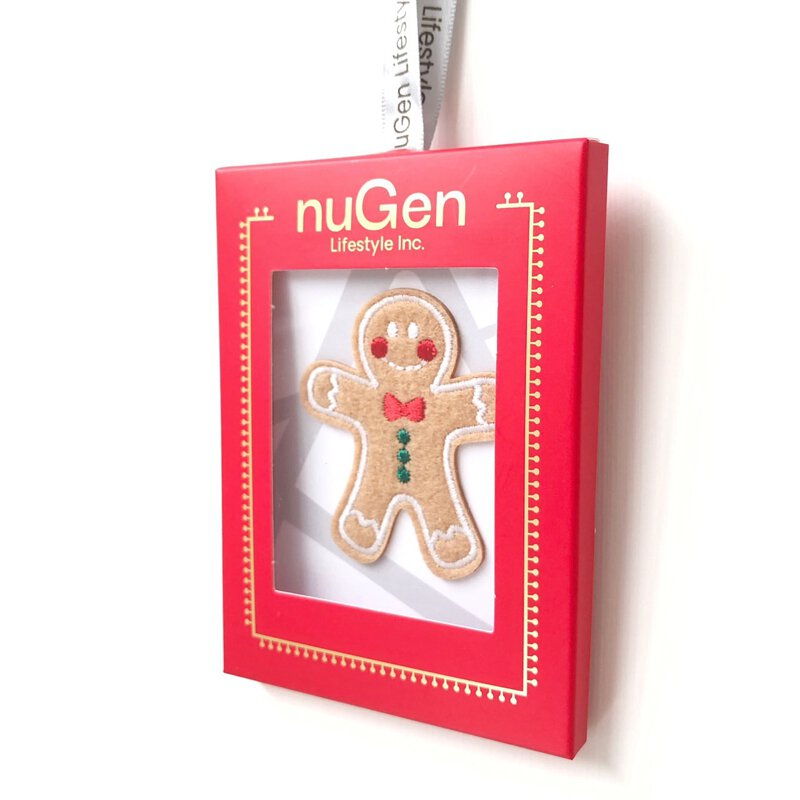 薑餅人刺繡布貼