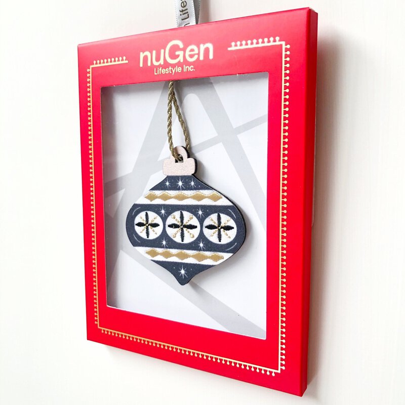 Black & Gold Christmas Ornament