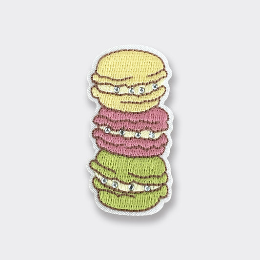 馬卡龍雙用刺繡布貼