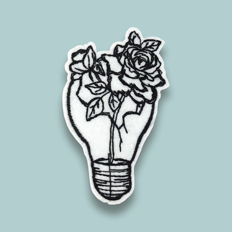 Rose Lightbulb Patch