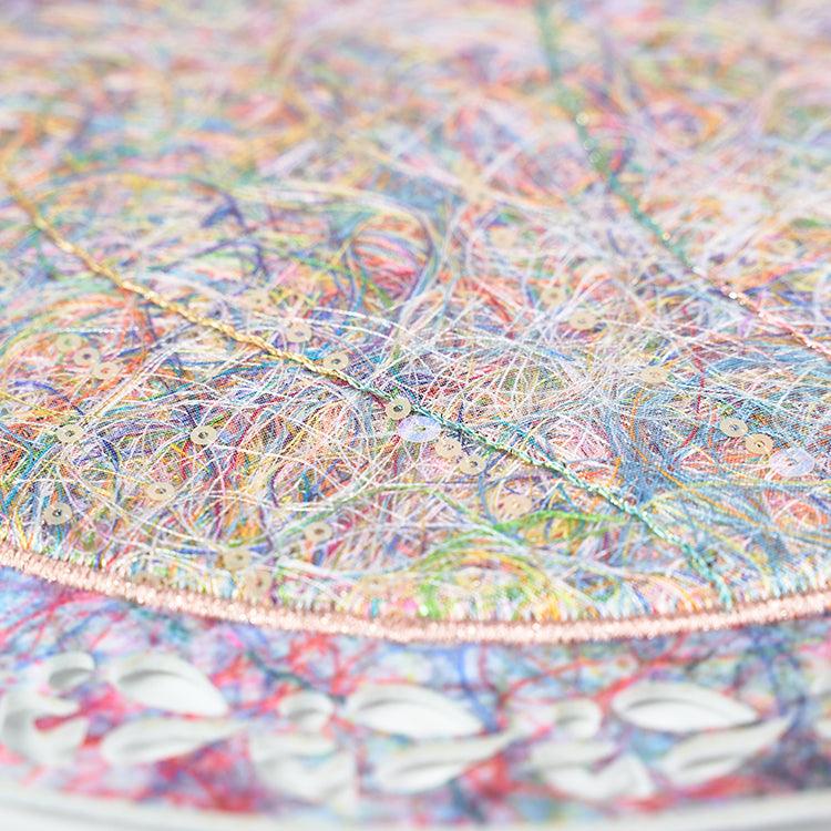 循環紗刺繡餐墊 - 綻放 - nugenlifestyle